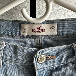 Hollister Light Wash Distressed Boyfriend Jeans | Gen Z Fit | W27